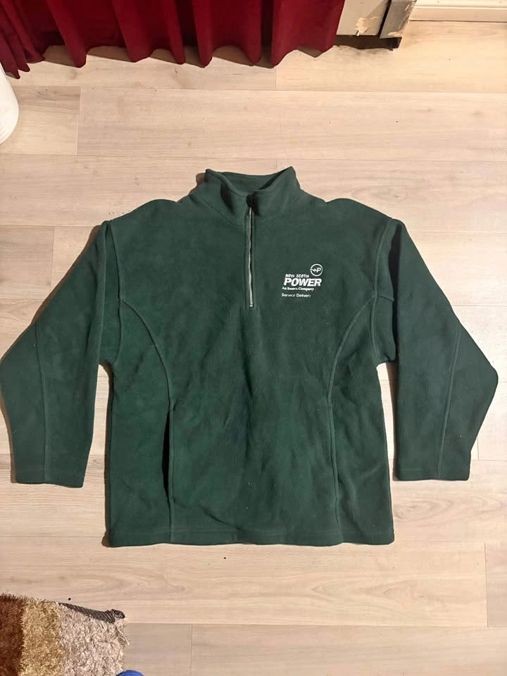 Nova Scotia Power 1/4 Zip Forest Green Fleece