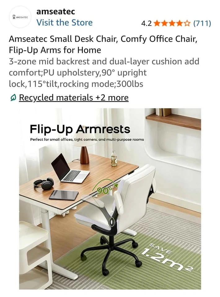 Amseatec Small Desk Chair - photo 3