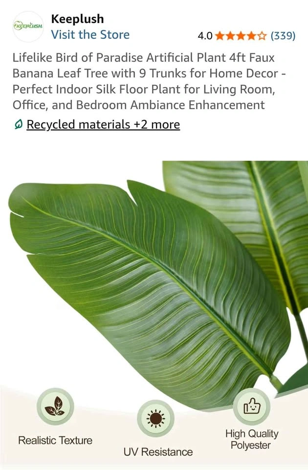 Keeplush Bird of Paradise Artificial Plant - photo 4