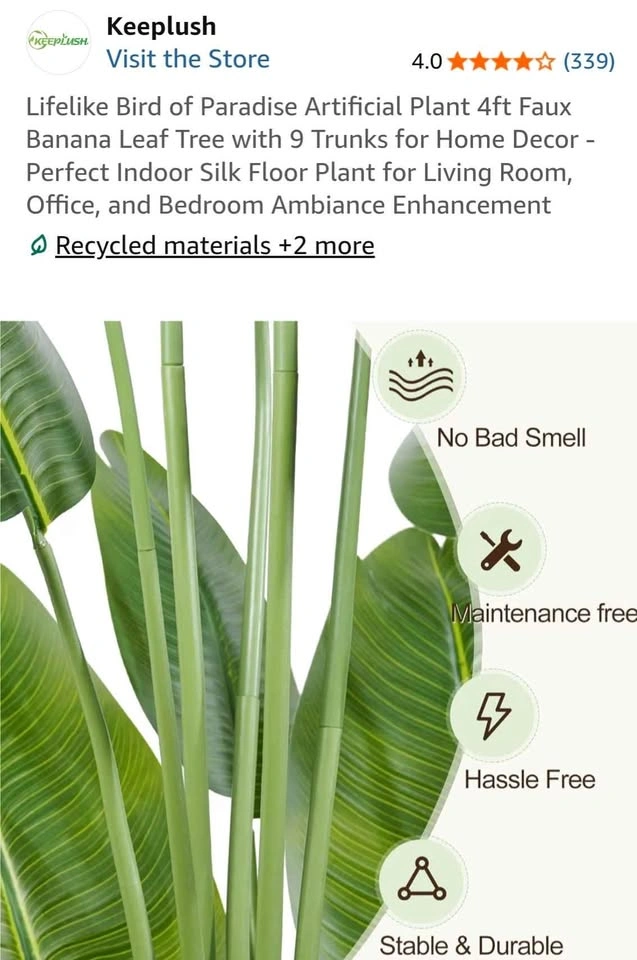 Keeplush Bird of Paradise Artificial Plant - photo 5