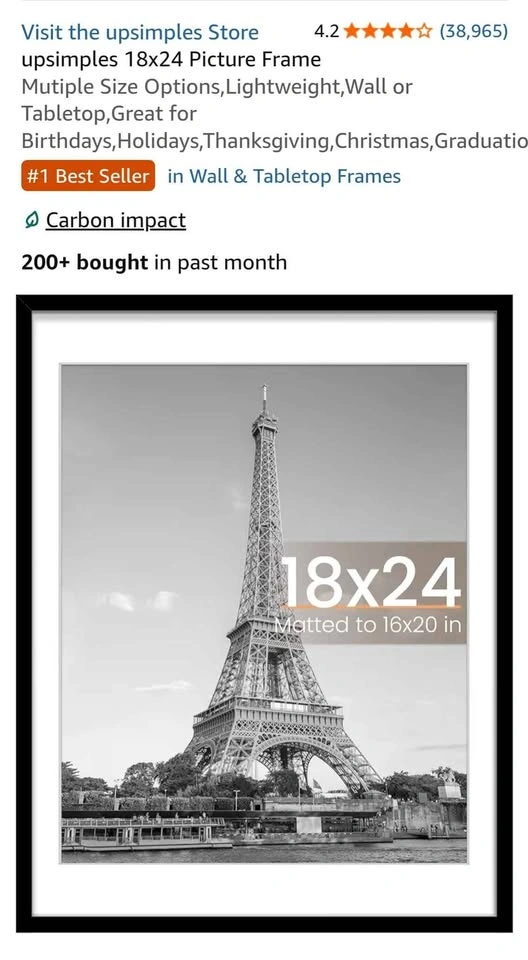 upsimples 18x24 Picture Frame