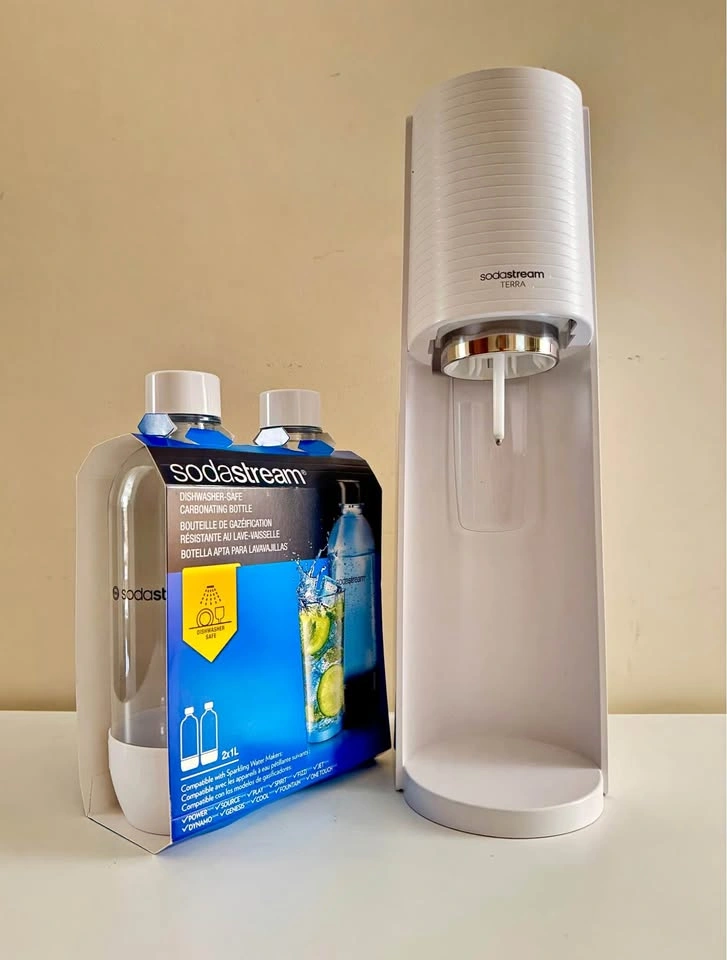SodaStream Terra Sparkling Water Maker with 2 Carbonating Bottle