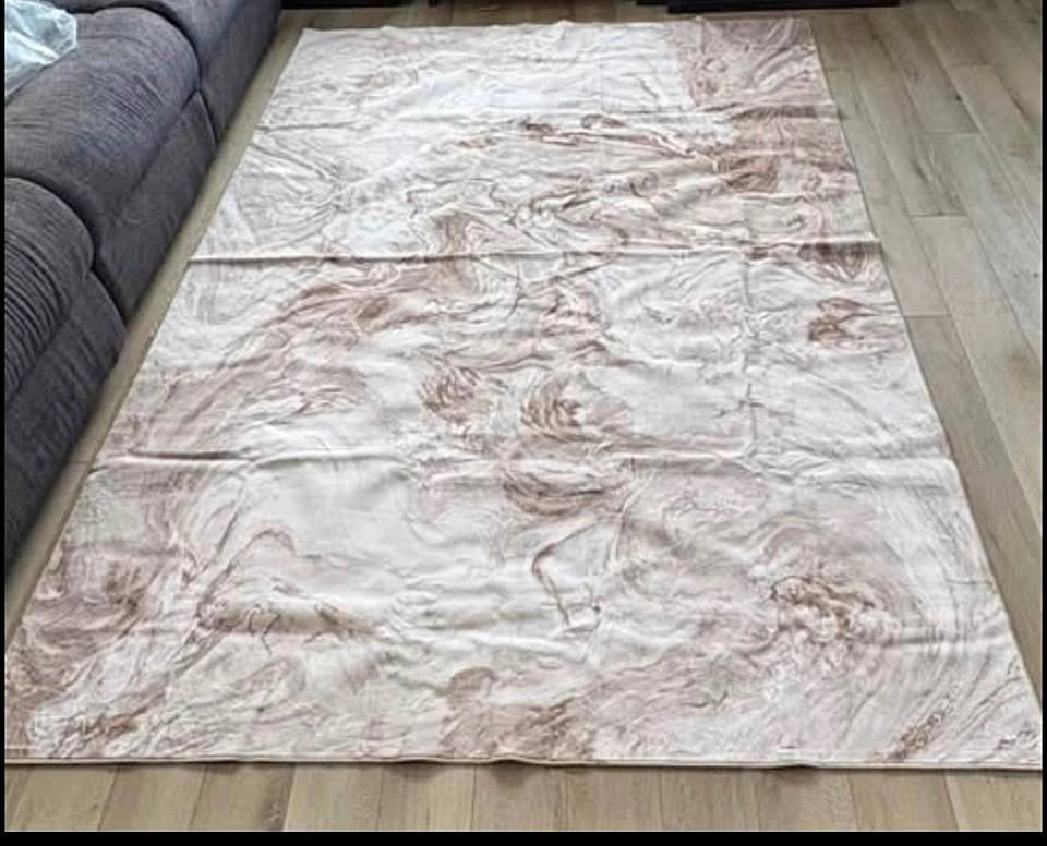 New - 6x9 ft Beige Area Rug