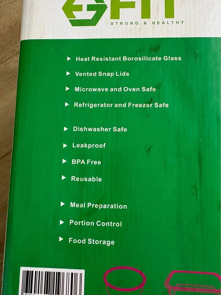 New - Fit Heat Resistant Borosilicate Glass 4pcs - photo 2