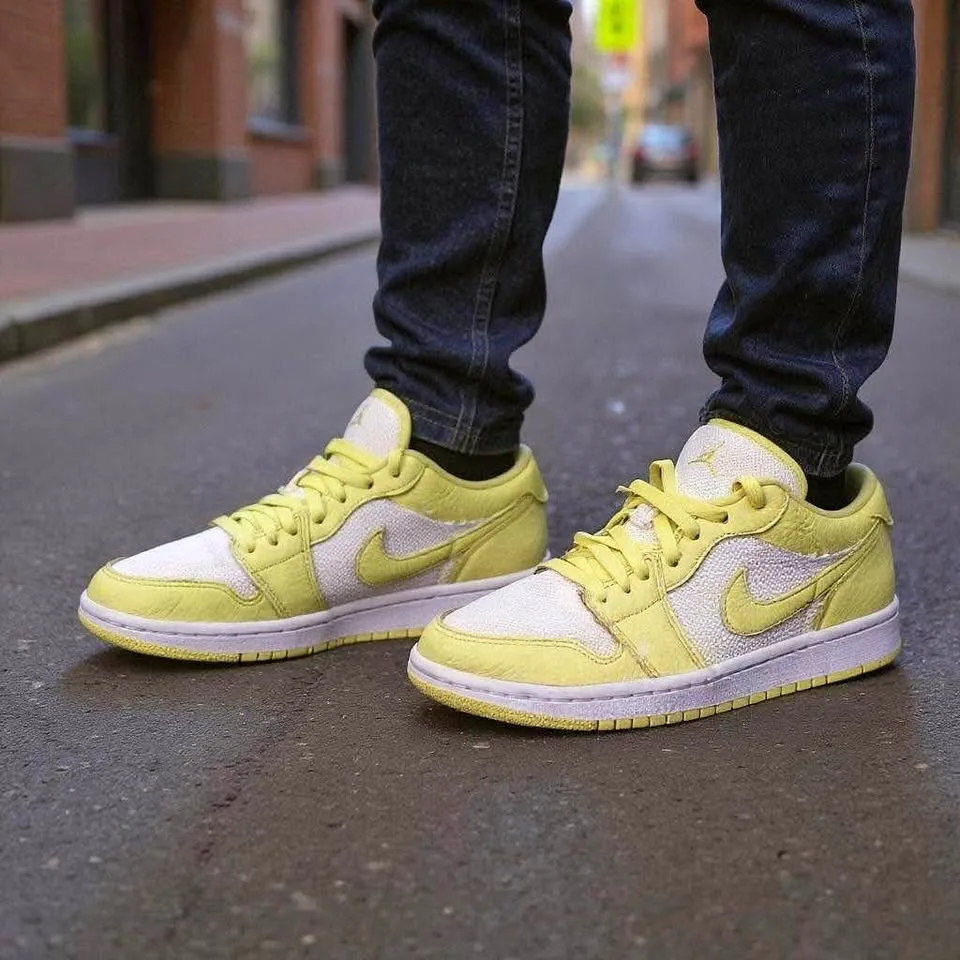 Nike Air Jordan Low Lime Green Sneakers DH9619-103 thumbnail