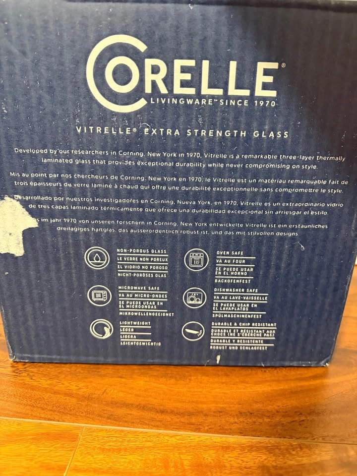 New (Unopened) Corelle Studio Timber Shadows 12pc Dinnerware Set - photo 2