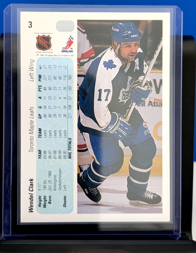 Wendel Clark 1990-91 Upper Deck #3 Toronto Maple Leafs Hockey Ca - photo 2