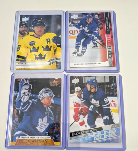 Toronto Maple Leafs 4 Card Lot Nylander Korshkov Mikheyev Anders