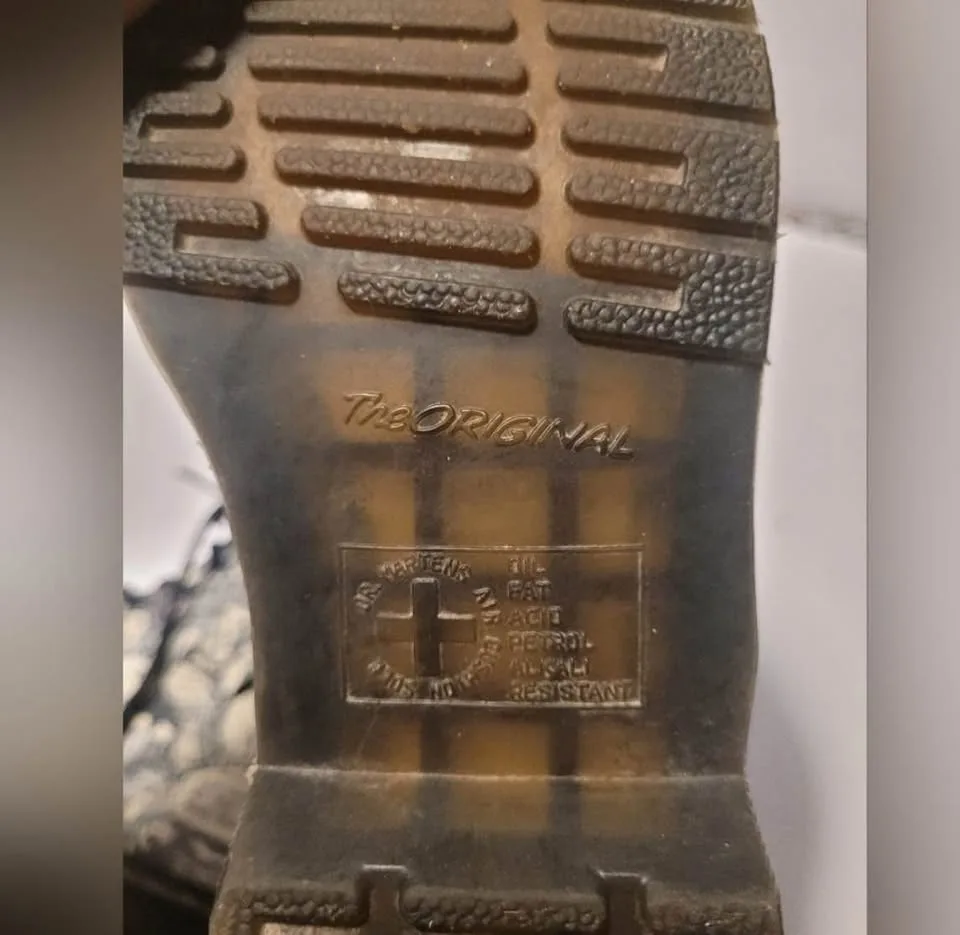 Dr. Martens Pascal Black White Wigan Party People Boots image indicator(3)