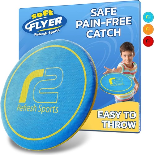 Soft Disc Flying Toy - Doesn't Hurt to Catch (Blue & Yellow)
