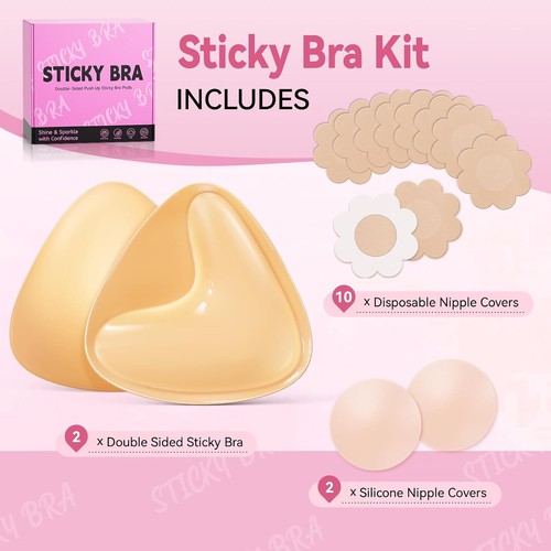 Ultra Push up Sticky Bra Pads Inserts - photo 5