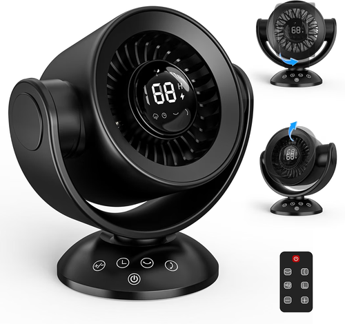 Desk Fan with Remote, 100 Speeds, 10000mAh Battery