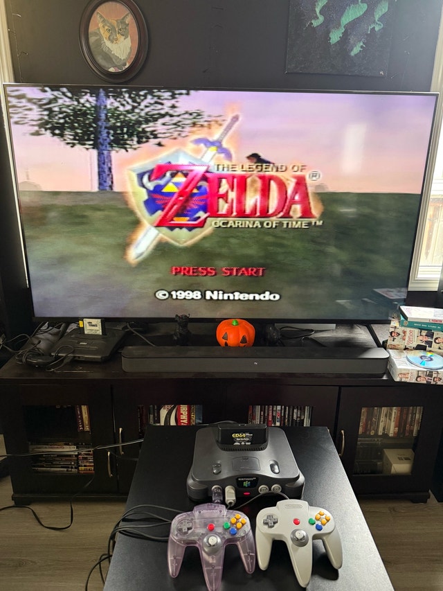 N64 console with 2 controllers Everdrive and accessories