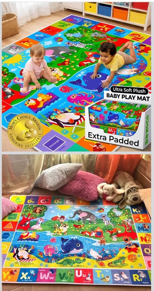Extra Thick Baby Crawling Play Mat (60" x 41") - photo 3
