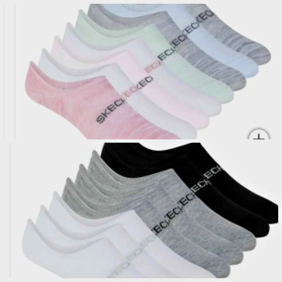 16 Pairs Skechers Socks 2x8 Active Moisture Wicking thumbnail