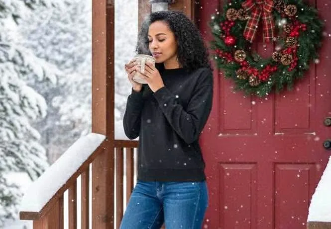 New BENCH Soft Warm Stretchy Dark Charcoal Long Sleeve top thumbnail