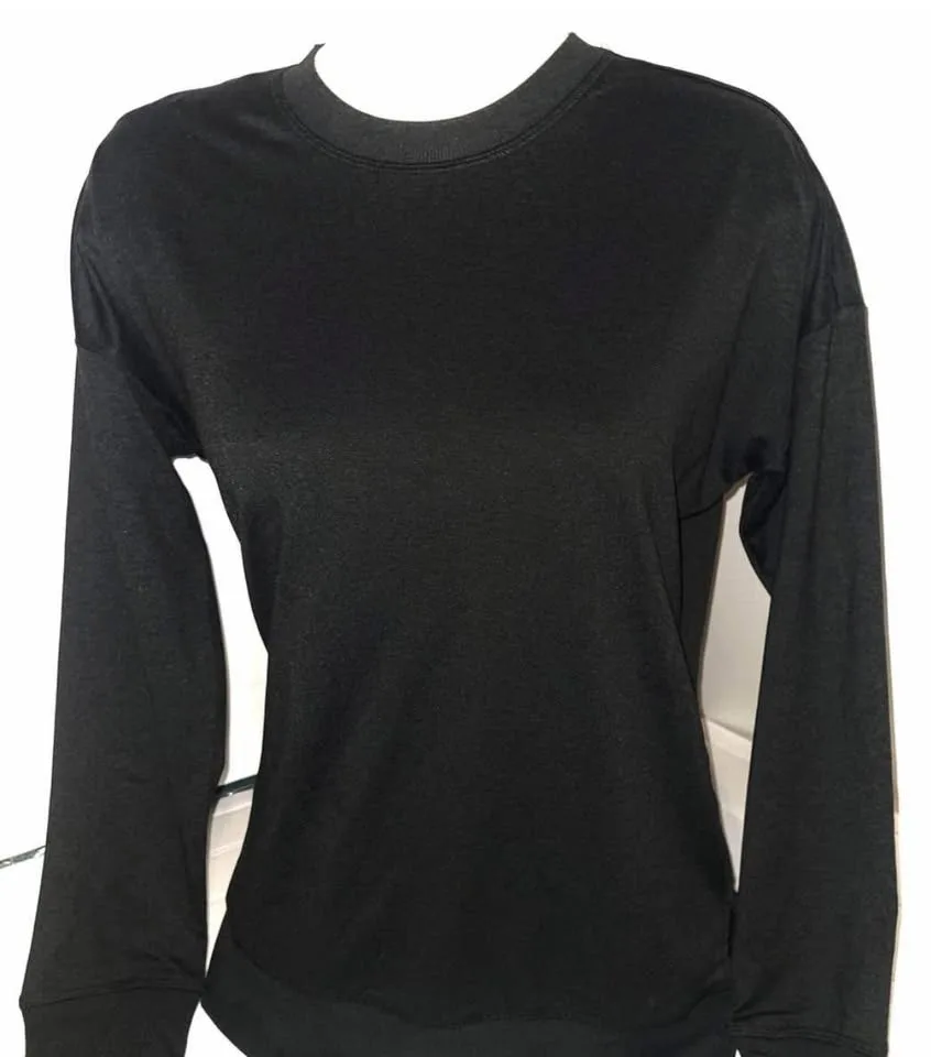 New BENCH Soft Warm Stretchy Dark Charcoal Long Sleeve top image indicator(2)