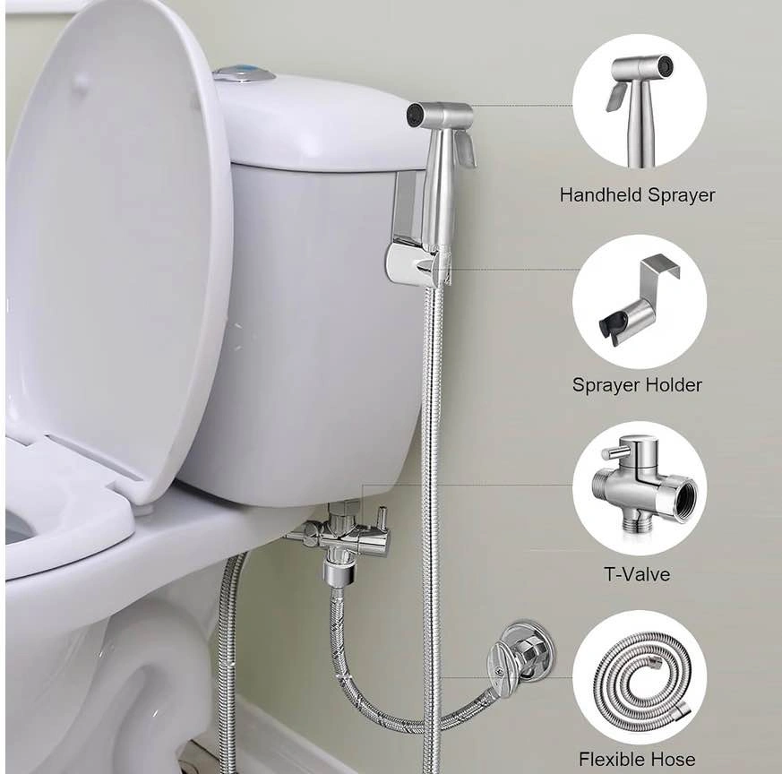 Bidet Stainless Steel Handheld Bidet Sprayer for Toilet - photo 3