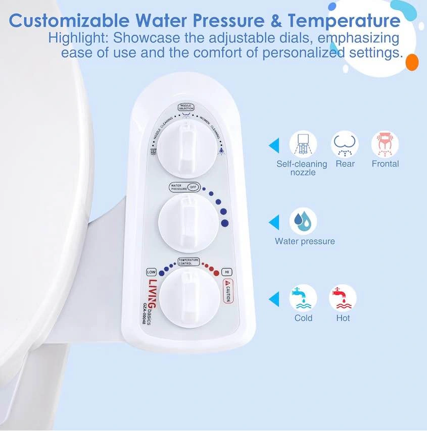 Bidet LIVING basics Ultra-Slim Toilet Bidet - photo 2