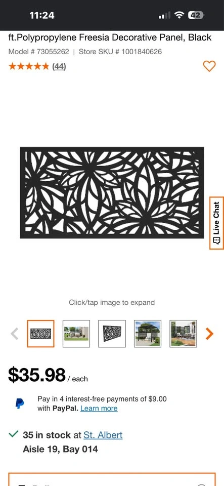 Barrette Outdoor Living Fretwork Decorative Screen Panels - photo 3