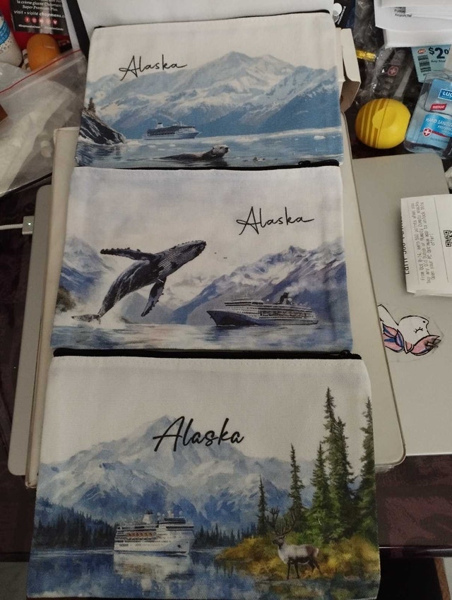 New Alaska theme makeup bag pouch - photo 2