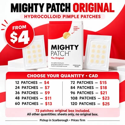Mighty Patch Original Pimple Patches – From $4 | 12–120 Patches