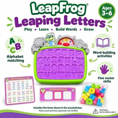LeapFrog Leaping Letters Alphabet Game + Box (Ages 3–6)