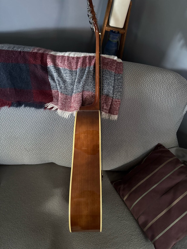 Epiphone AJ-100/VS Vintage Sunburst Guitar - photo 3