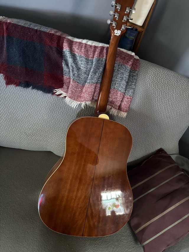 Epiphone AJ-100/VS Vintage Sunburst Guitar - photo 4