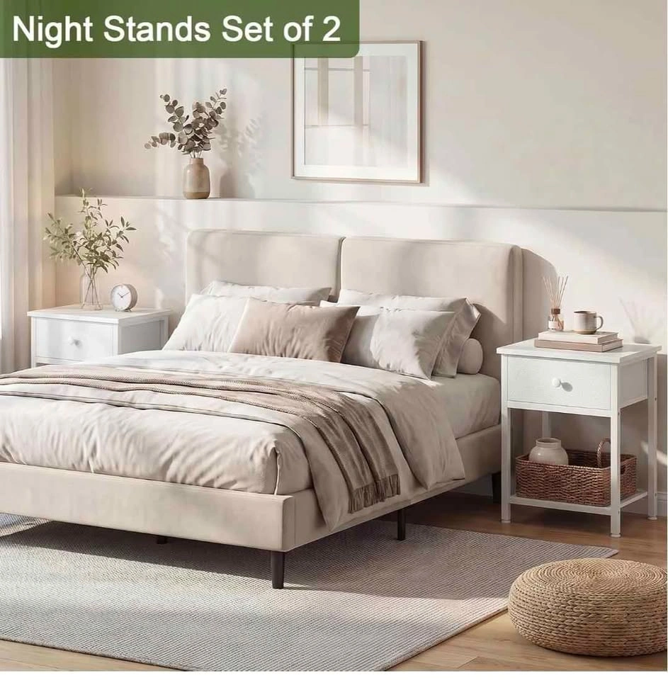 AMHANCIBLE Night Stands, Bedside Table Set of 2 - photo 2