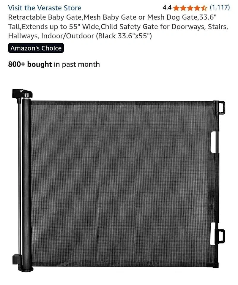 Veraste Retractable Baby Gate