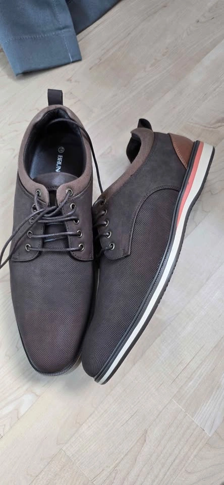Bruno Marc Men's Brown Casual Dress Shoes – Size 11