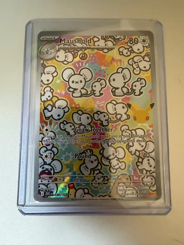 Maushold 146/128 Pokémon 30th Anniversary Card