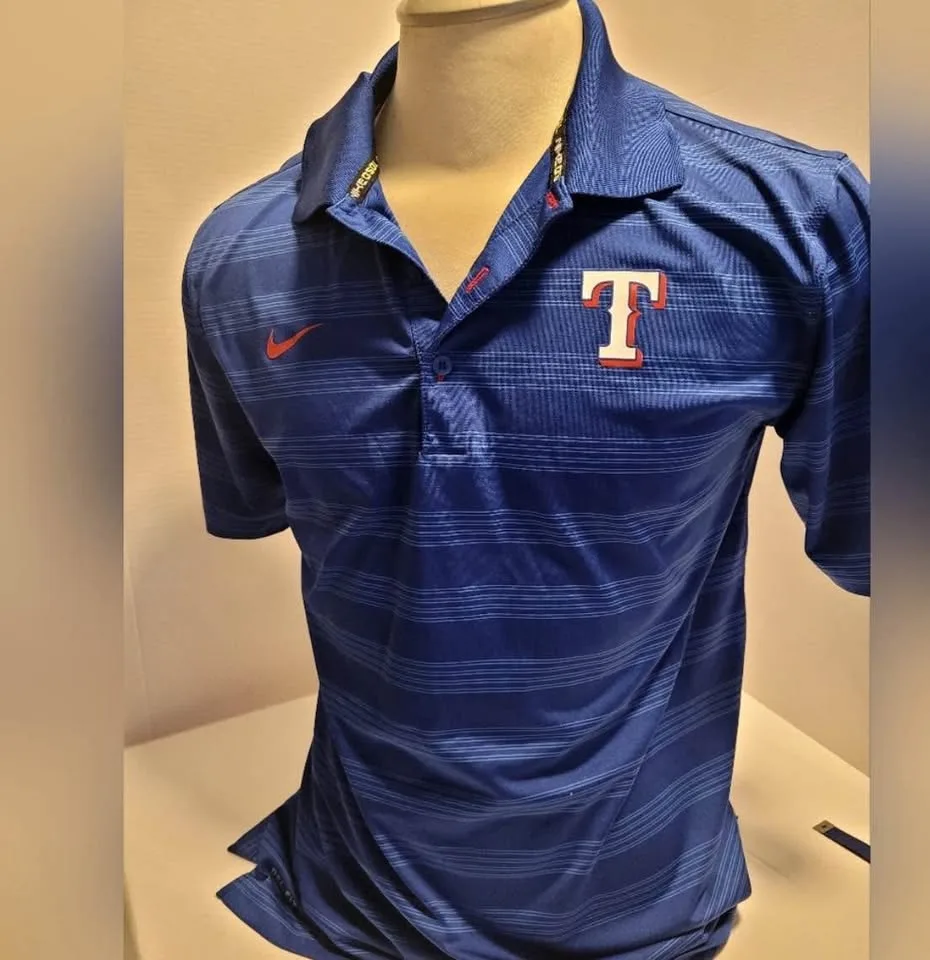 Nike Men's Texas Rangers Dry Fit Shirt size Med image indicator(2)