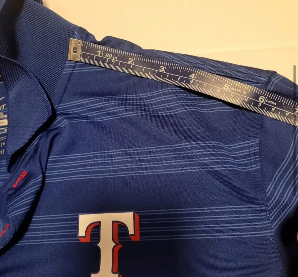 Nike Men's Texas Rangers Dry Fit Shirt size Med image indicator(4)