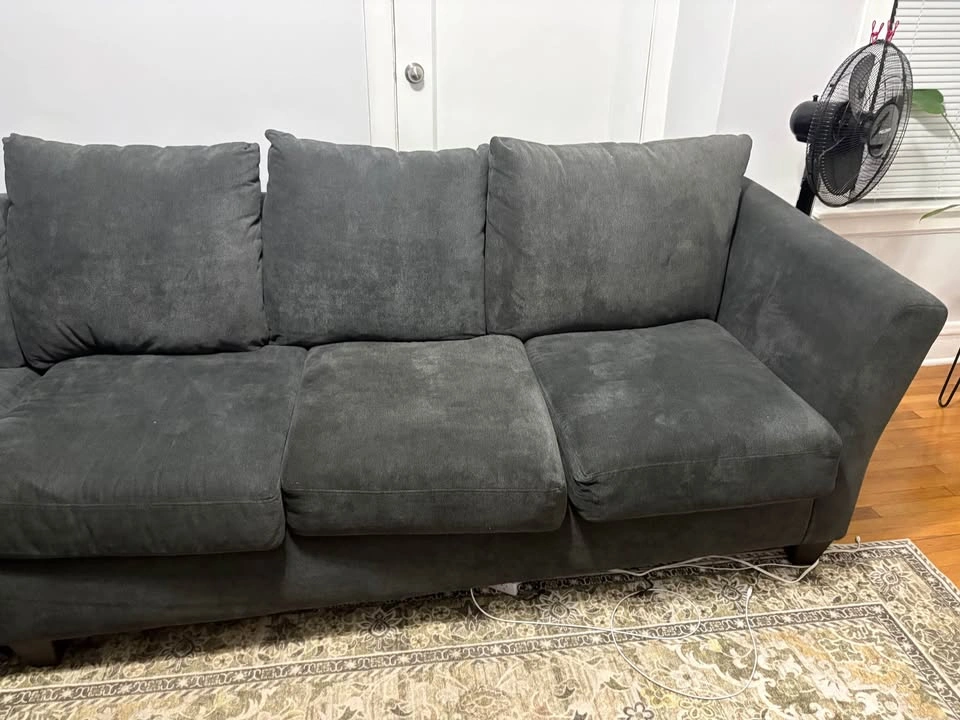 Left Arm Facing Large Grey Sectional - photo 2