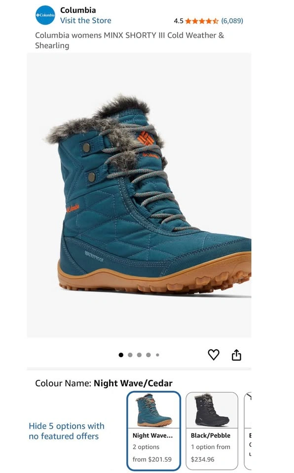 Like-New! Columbia Women's Minx Shorty III Cold Weather Boots si - photo 2