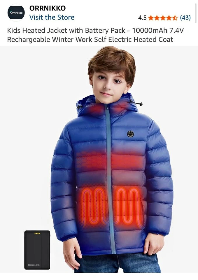 New! Kids Heated Jacket youth medium $75 Firm