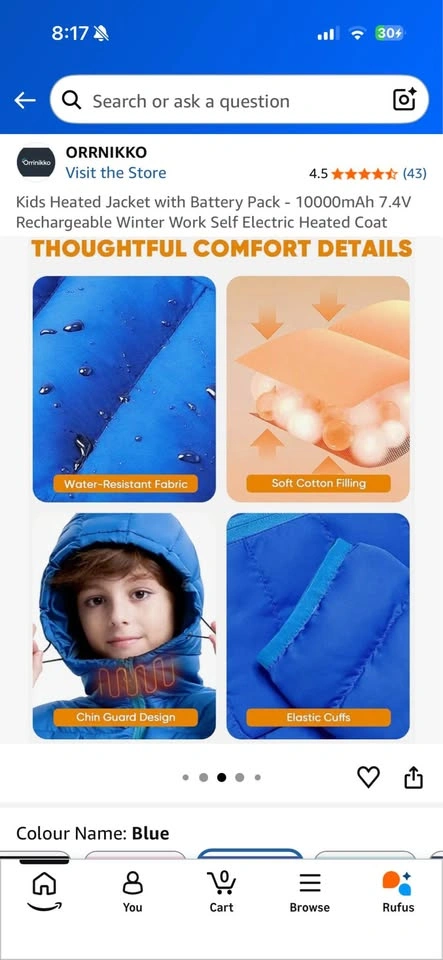 New! Kids Heated Jacket youth medium $75 Firm - photo 3