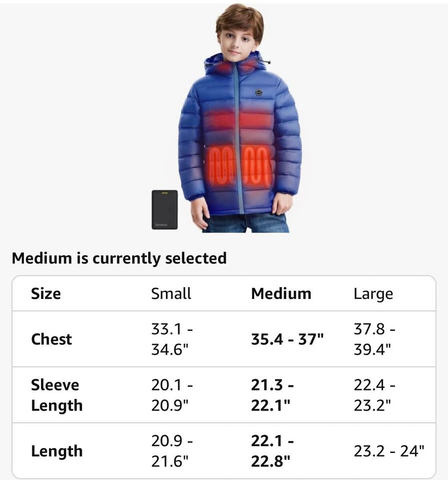 New! Kids Heated Jacket youth medium $75 Firm - photo 5