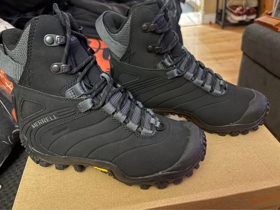New! Size 5.5 Merrell womens CHAM 8 THERMO TALL WP Winter Boot - photo 4