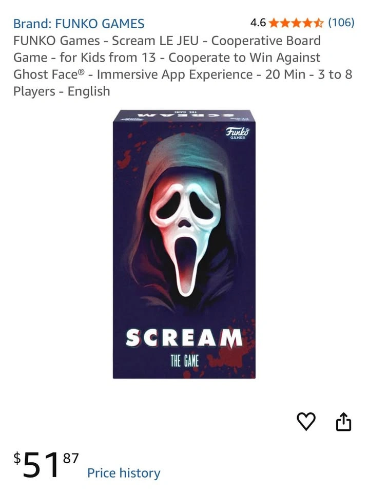 New! Funko Games Scream The Game - photo 2