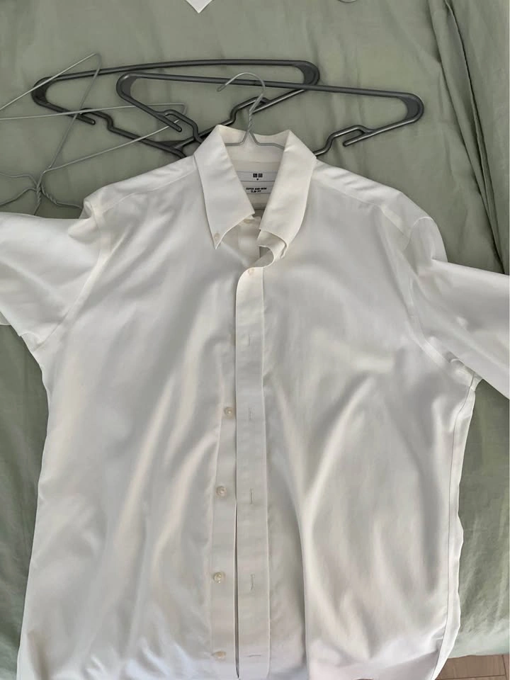 3 Uniqlo Super Non-Iron Slim Fit Shirts Size M - photo 4