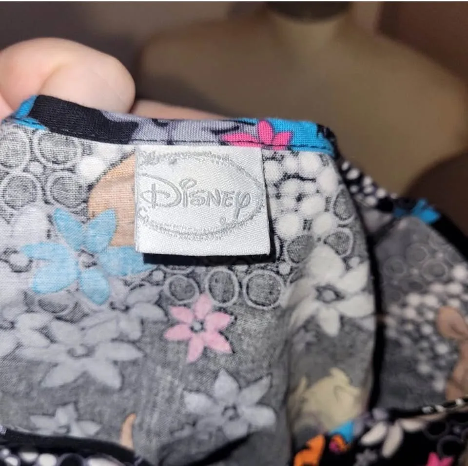 Disney Women's Fit Colorful Print Scrub Top size XL image indicator(3)