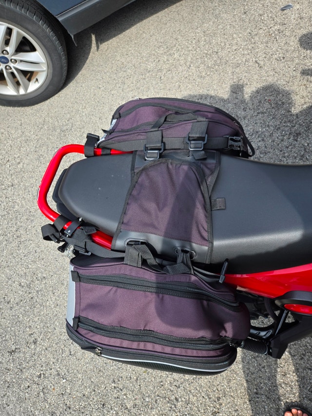 Expandable Motorcycle Saddlebags – 58L Large Capacity