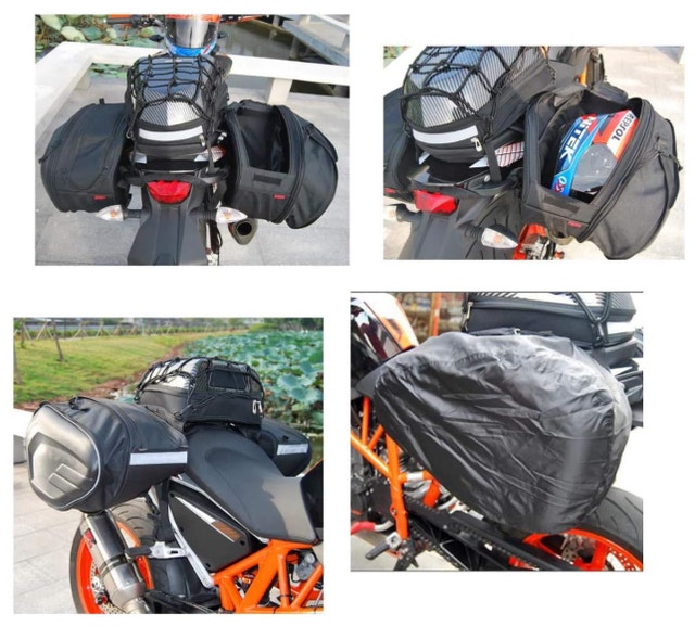 Expandable Motorcycle Saddlebags – 58L Large Capacity - photo 3