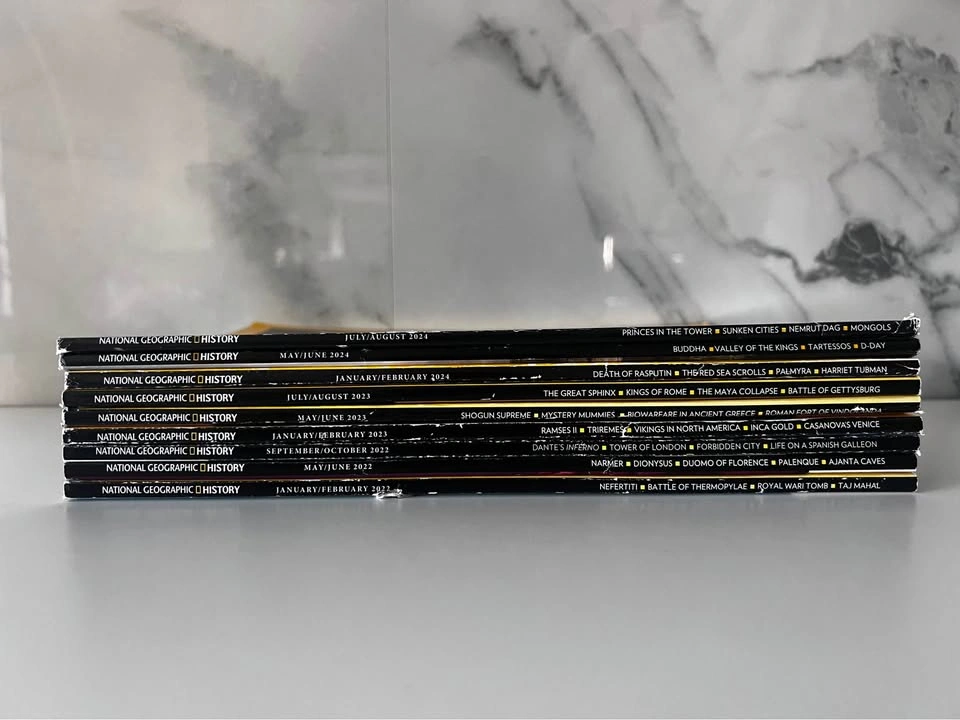 Lot of 9 National Geographic History Magazines - photo 3