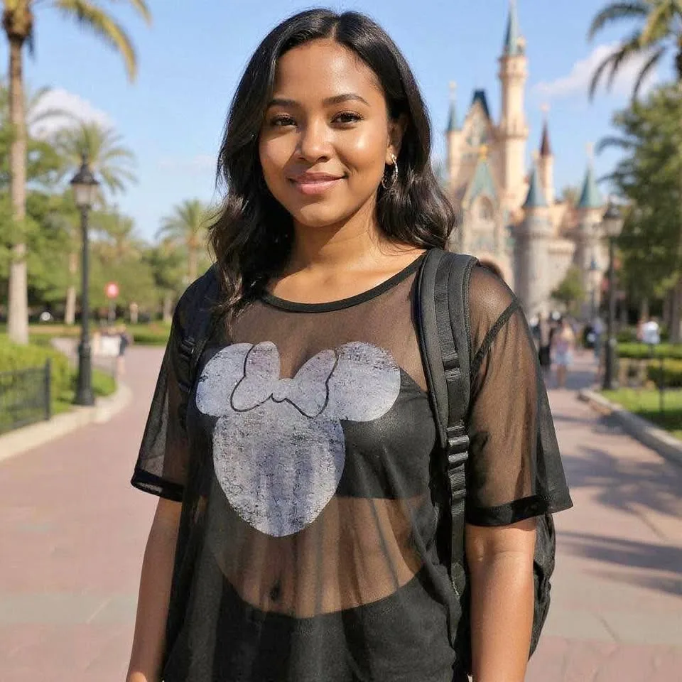 Disney Sheer Top Woman's size XL thumbnail