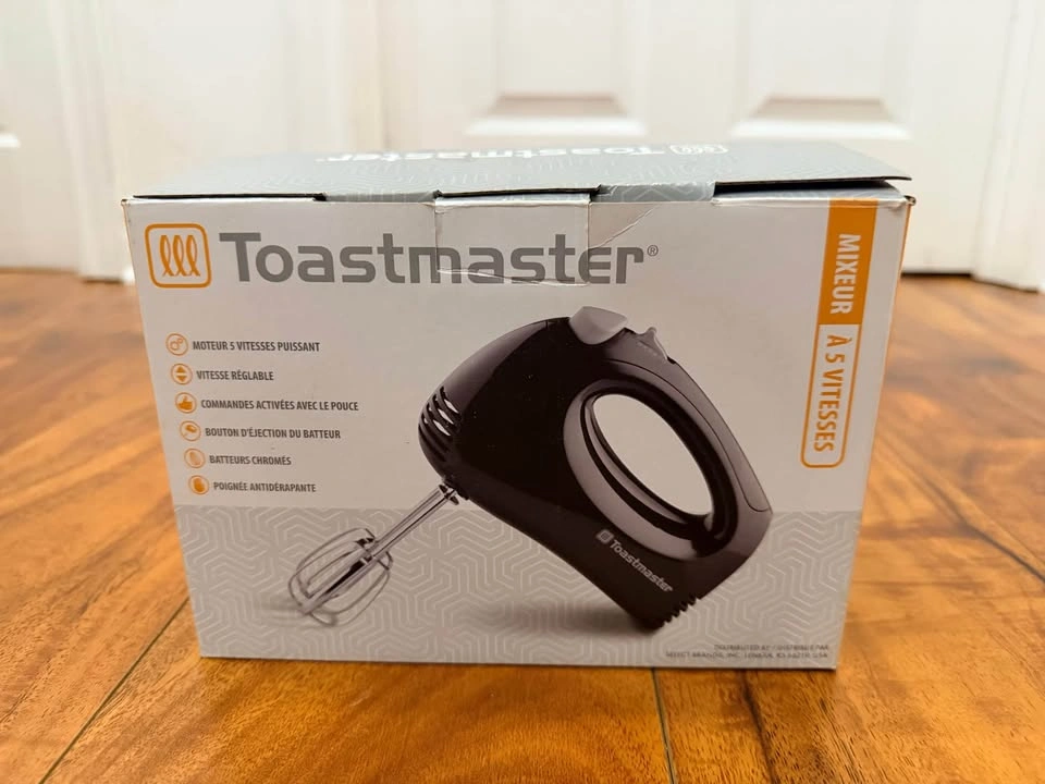 New Toastmaster 5-Speed Hand Mixer (Not Used) - photo 2