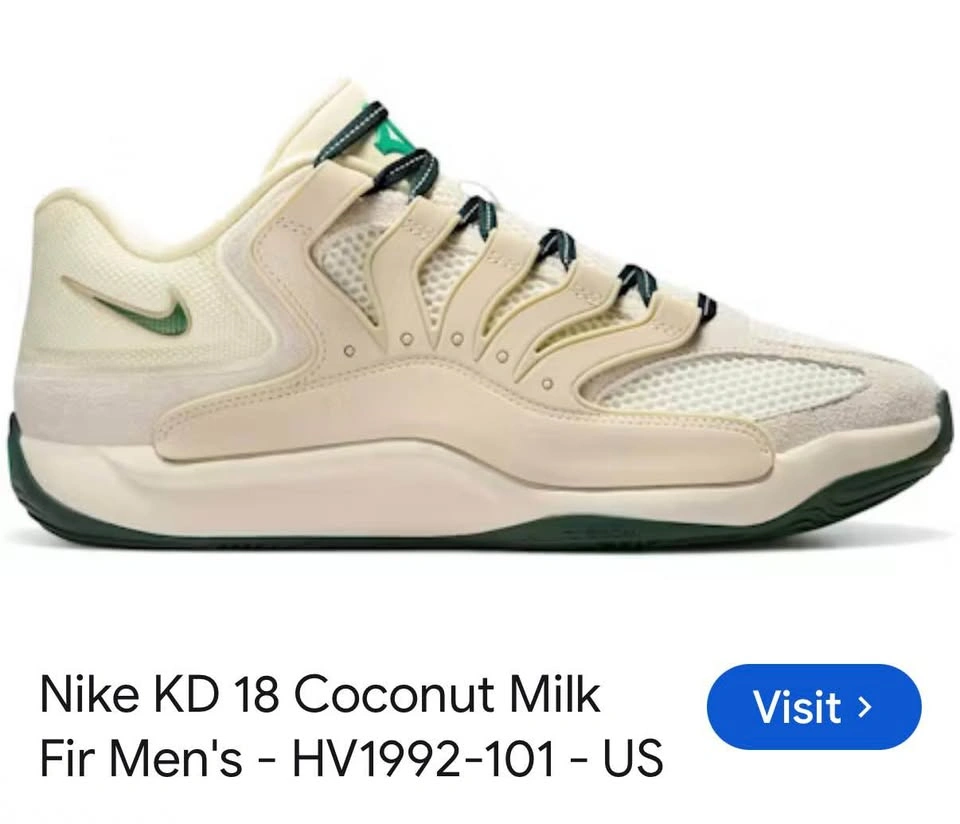 Nike KD 17 Coconut Milk Fir (size 12) - photo 4